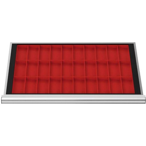WS24 Schubladeneinteilung Kleinteilekästen BLH 50 mm Innenmaß 800 x 450 mm - WS24-100285