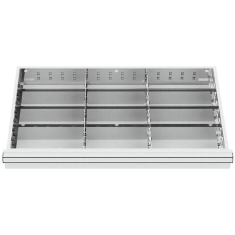 WS24 Schubladeneinteilung Metalleinteilung BLH 100/125 mm Innenmaß 800 x 450 mm - WS24-100298