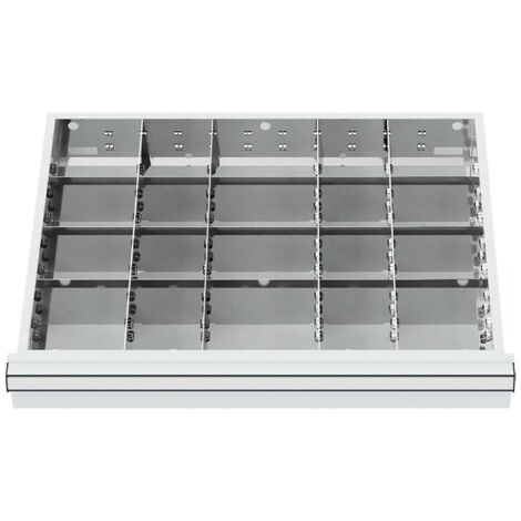 WS24 Schubladeneinteilung Metalleinteilung BLH 200-300 mm Innenmaß 600 x 450 mm - WS24-100254