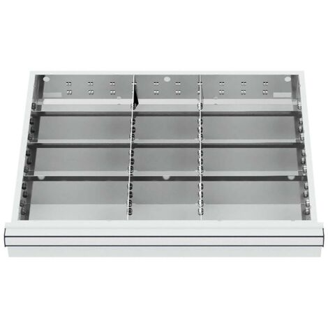 WS24 Schubladeneinteilung Metalleinteilung BLH 75 mm Innenmaß 600 x 450 mm - WS24-100232