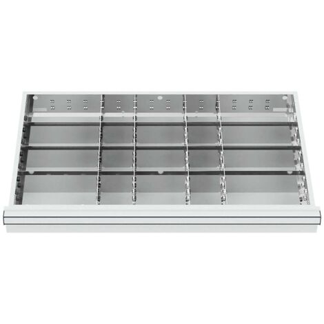 WS24 Schubladeneinteilung Metalleinteilung BLH 75 mm Innenmaß 800 x 450 mm - WS24-100291