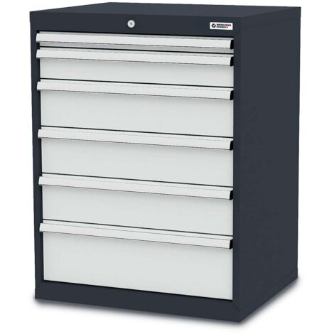 WS24 Schubladenschrank Schubladen: 1 x 50 1 x 100 3 x 150 1 x 200 B x T x H 700 x 575 x 920 mm - WS24-100265