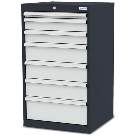 WS24 Schubladenschrank Schubladen: 1 x 50 2 x 100 3 x 150 1 x 200 B x T x H 600 x 575 x 1020 mm - WS24-100205
