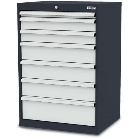 WS24 Schubladenschrank Schubladen: 1 x 50 2 x 100 3 x 150 1 x 200 B x T x H 700 x 575 x 1020 mm - WS24-100269