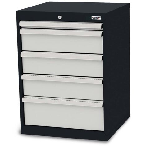 WS24 Schubladenschrank Schubladen: 1 x 50 3 x 150 1 x 200 B x T x H 600 x 575 x 820 mm - WS24-100194