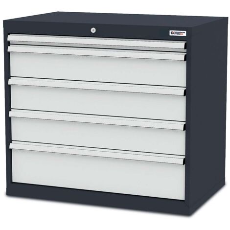 WS24 Schubladenschrank Schubladen: 1 x 50 3 x 150 1 x 200 B x T x H 900 x 575 x 820 mm - WS24-100320