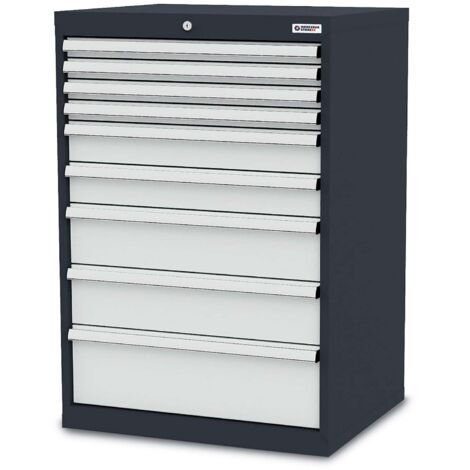 WS24 Schubladenschrank Schubladen: 4 x 50 2 x 100 2 x 150 1 x 200 B x T x H 700 x 575 x 1020 mm - WS24-100271