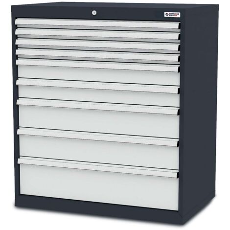 WS24 Schubladenschrank Schubladen: 4 x 50 2 x 100 2 x 150 1 x 200 B x T x H 900 x 575 x 1020 mm - WS24-100328