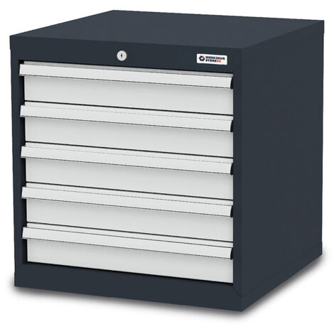 WS24 Schubladenschrank Schubladen: 5 x 100 B x T x H 600 x 575 x 620 mm - WS24-100186