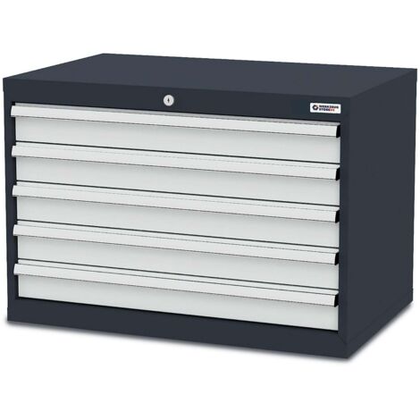 WS24 Schubladenschrank Schubladen: 5 x 100 B x T x H 900 x 575 x 620 mm - WS24-100317