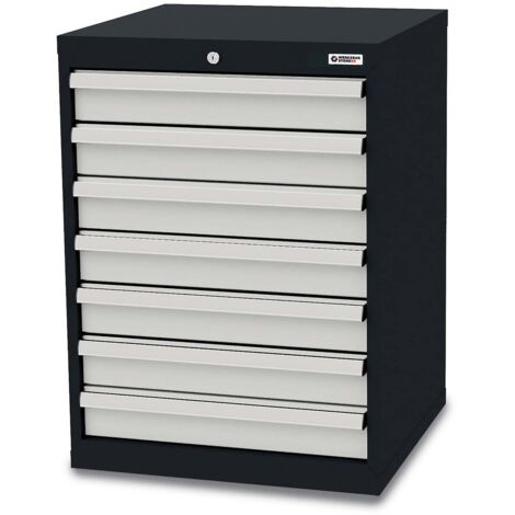 WS24 Schubladenschrank Schubladen: 7 x 100 B x T x H 600 x 575 x 820 mm - WS24-100193