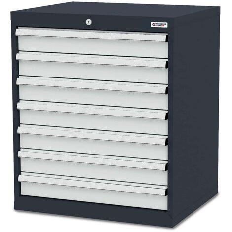 WS24 Schubladenschrank Schubladen: 7 x 100 B x T x H 700 x 575 x 820 mm - WS24-100261