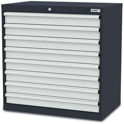 WS24 Schubladenschrank Schubladen: 8 x 100 B x T x H 900 x 575 x 920 mm - WS24-100322