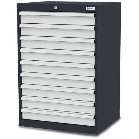 WS24 Schubladenschrank Schubladen: 9 x 100 B x T x H 700 x 575 x 1020 mm - WS24-100268