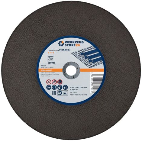 WS24 Spezialtrennscheibe, gerade Ø 355x2,8x25,4 mm A36 R BF