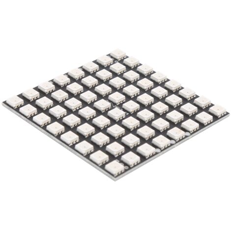 WS2812 64-Pixel RGB 5050 LED-Platine mit integriertem Treiber, hohe Helligkeit, 5 V