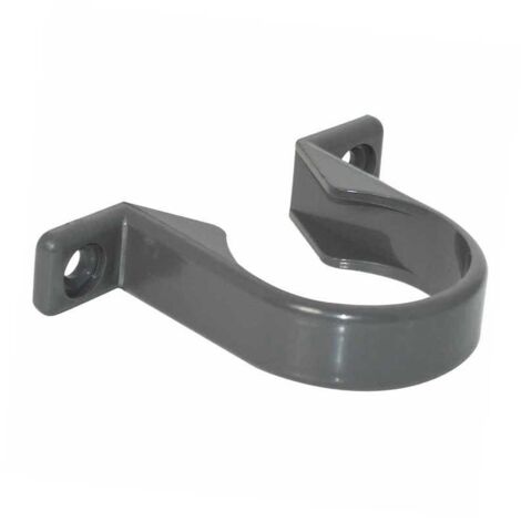 WS34G FloPlast Solvent Weld Waste Pipe Clip 32mm Grey ABS