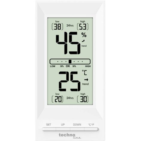 WS9129 - Termometro, igrometro, temperatura, umidità dell'aria, visualizzazione comfort della stanza, funzione di calibrazione