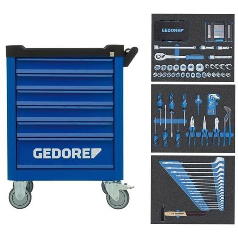 WSL-M-TS-172 Carro de herramientas WORKSTER con surtido -te piezas