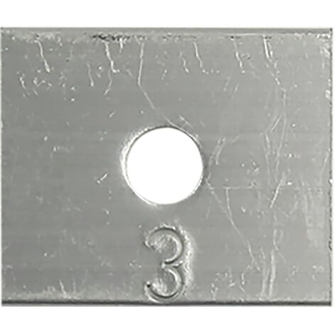 WSS Futterstück 24x20x3mm passend zu Schließblech oder Stulp, links/rechts verwendbar, Aluminium blank