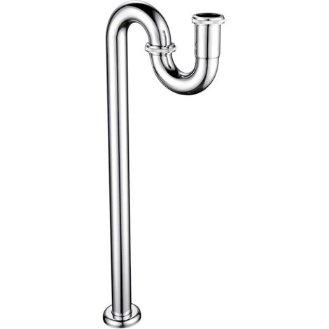 WT04 Siphon de lavabo design en laiton chromé 1 1/4