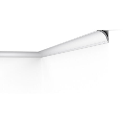 WT16 WALLSTYL Moulure de plafond Polystyrène HD Noël & Marquet 45 x 45 x 2000 - 1 pièce