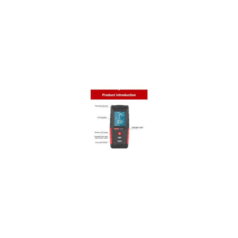 Crea - WT3121 instrument de mesure d'ondes électromagnétiques champ électromagnétique double mesure téléphone portable moniteur de rayonnement