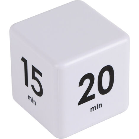 Würfelförmiger Küchentimer mit 15/20/30/60-Minuten-Voreinstellungen