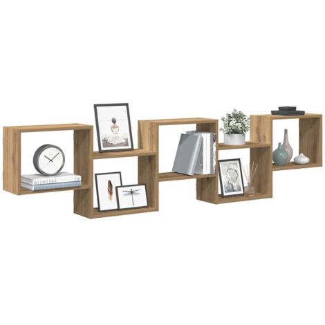 Würfelregal 5 Fächer Artisan-Eiche Holzwerkstoff vidaXL354279