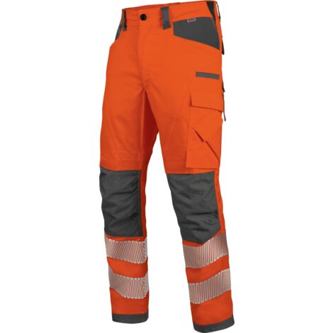 Würth Modyf – Pantalon de travail haute-visibilité EN 20471 – Tissu stretch résistant – Séchage rapide – Genoux préformés – Normé EN 14404