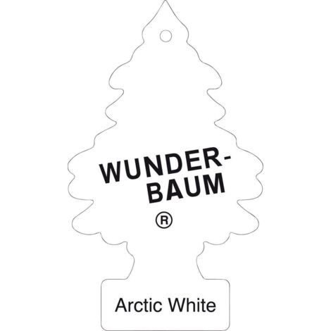 WUNDERBAUM Arctic White - Désodorisant sapin de Noël, parfum blanc