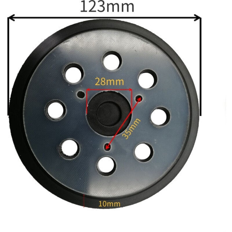 Image of Schleifpad, 125 mm, 8-Loch-Schleifscheiben, Schleifpad