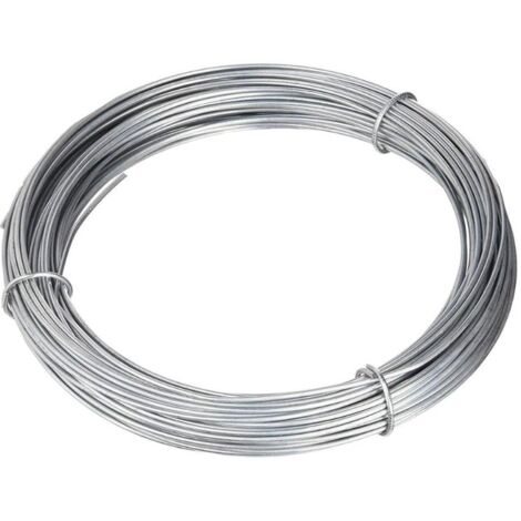 WURKO alambre galvanizado extra 2,2mm n14. 5kg rollo , Alambre galvanizado extra-plata Tamaño: 2,2 mm Rollo de 5 Kg Nº 14 Longitud en 1 Kg: 33,74 m Ideal para t