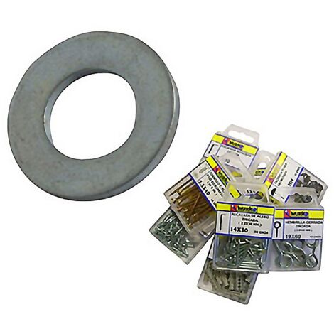 WURKO arandelas acero inoxidable 4 mm d125  blister 40 , Arandelas acero inoxidable, modelo 7139 Din 125Tamaño 4 mmBlister