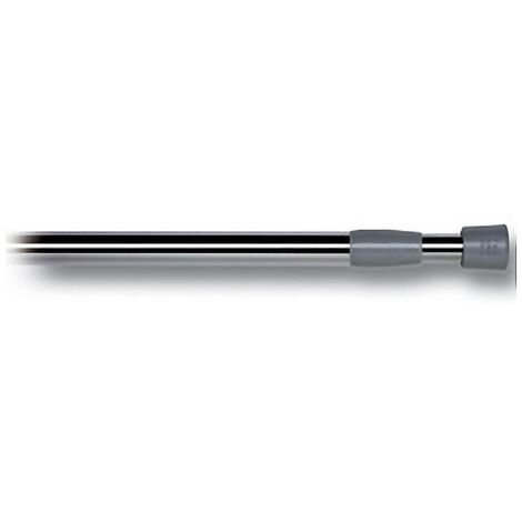 WURKO barra baño v20 120-220 recta plata , Barra de baño recta redonda de 20mmExtensible 120 a 220cmPlateadaFácil aplicación, sistema de ventosas, no necesita atornilla