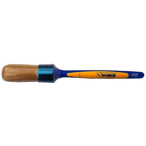 WURKO brocha prensada n10 mango plastico 33 mm s/908 , Brocha redonda prensada S908 Nº10Diámetro 33mmUso bricolajeMango de plástico.