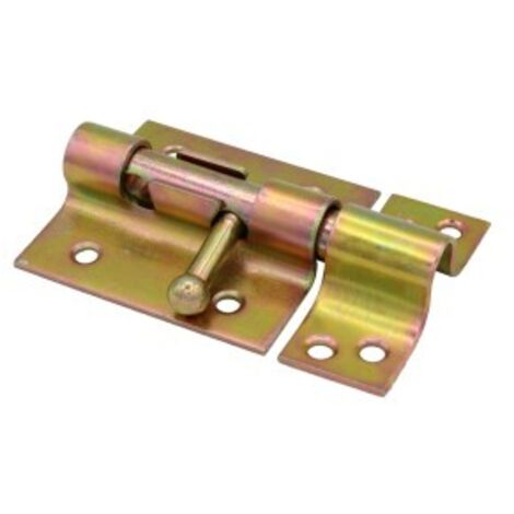 WURKO cerrojo 455 85mm c/agujero bicromatado caja 12 , Cerrojo 455/85Acabado bicromatadoTamaño 85 mmCon agujero para candadoCaja de 12 unidadesTornillos incluid