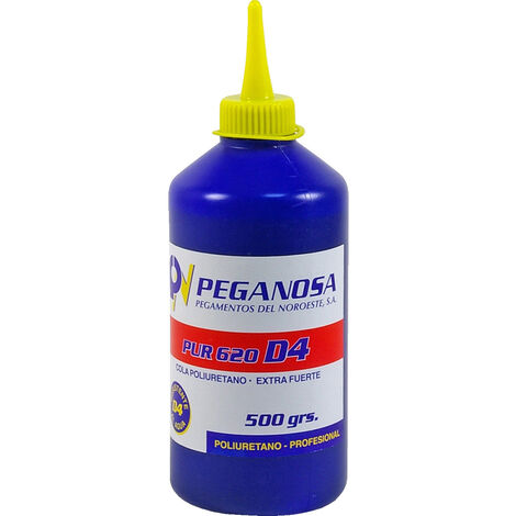 WURKO cola poliuretano 500 gramos pur d4 bote , Cola adhesiva de poliuretano PUR 620 D4 extra fuerteExcelente resistencia al aguaPara el pegado de todo tipo de maderas, lám