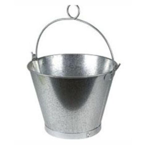 WURKO cubo chapa galvanizado asa anilla 20 cm 2 l , Cubo de chapa galvanizado Tamaño: 160 x 200 mmCapacidad: 2 LitrosColor: Gris. - GalvanizadoAsa anillaDiseño