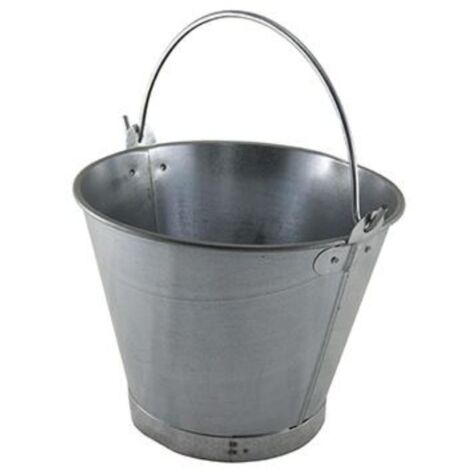 WURKO cubo chapa galvanizado asa lisa 30 cm 10 l , Cubo de chapa galvanizadoTamaño: 203 x 300 mmCapacidad: 10 LitrosColor: Gris. - GalvanizadoAsa lisaDiseño prá