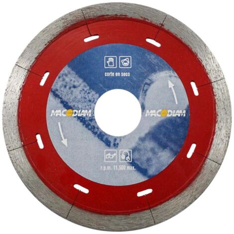WURKO disco diamante 115 porcelana premium , Disco de corte especial para porcelánico y mármol Muelas de tronzar diamantadas Tamaño: 115x3x22 mm.