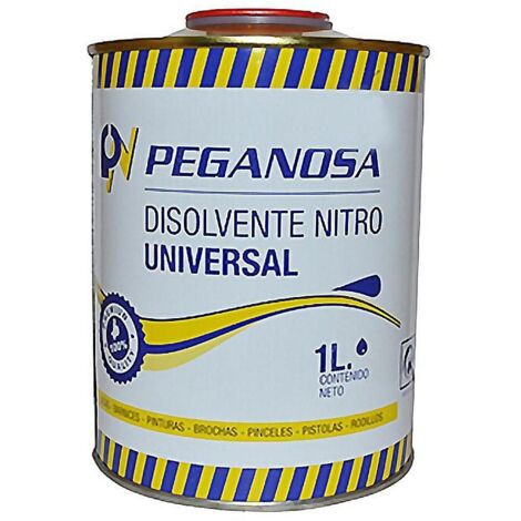 WURKO disolvente liquido nitro 1 l lata , Disolvente Nitro de uso universalIndicado para la disolución de pinturas,lacas,barnices y la limpieza de brochas,pinceles,rodillos,etc