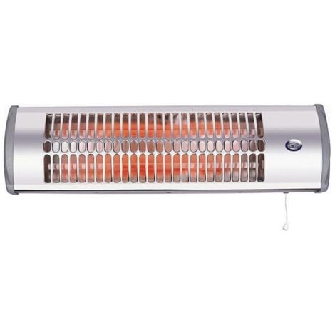 WURKO estufa colgar 800 w coral , Estufa colgar 800 W CoralEstufa de baño Wurko con dos niveles de potencia, dos barras de cuarzo y reflector protegido de alta brillantezEm