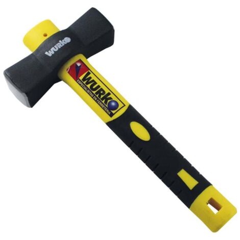WURKO maceta española mango fibra 1500 gr , Maceta española 1500 grPeso: 1500 gramosMango de fibra de vidrioPara construcción, obras ,albañileríaMango negro y amari