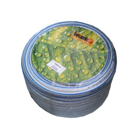 WURKO manguera perla tricotada 19 mm 20 bar rollo 50 m , Manguera de jardín en pvc Iboclean perla 19mm. - Pvc flexible. - 19mm diametro. - Blanca. - 10kg. - 20(bar) - 1 rollo 50mts