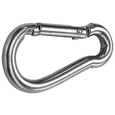 WURKO mosqueton bombero 6x60 mm acero , Mosquetón bombero de acero galvanizado. - Tamaño: 6 x 60 mm. - Con virola de seguridad. - Permite un enganche rápido. - Posee un ángulo ampl