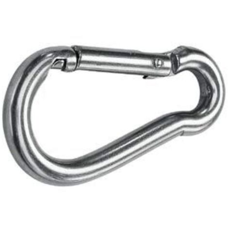 WURKO mosqueton bombero 6x60 mm acero , Mosquetón bombero de acero galvanizado. - Tamaño: 6 x 60 mm. - Con virola de seguridad. - Permite un enganche rápido. - Posee un ángulo ampl