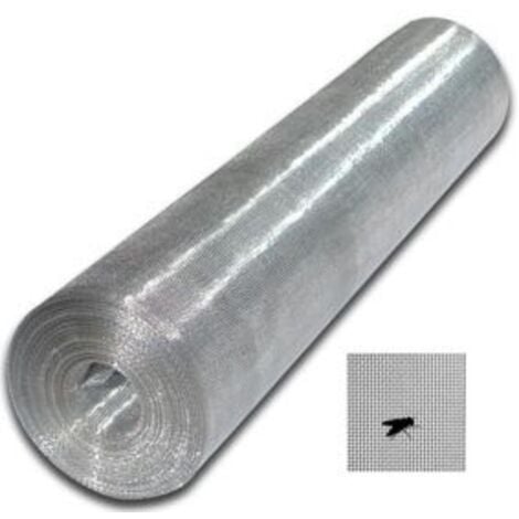 WURKO mosquitera galvanizada 16/100 cm rollo 30m , Malla mosquiteraFabricada en alambre galvanizadoEstructura rectangularAncho del rollo 100 cmLongitud del rollo 30