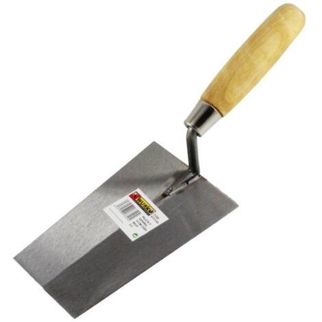 WURKO paleta albañil 844 de 140mm m/madera , Paleta 844/00 Tamaño: 140 mm Mango de madera Altura del mango 6 cm Punta cuadrada Mango sin barnizar.