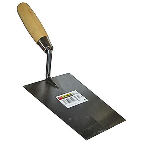 WURKO paleta  albañil 8440 de 160mm m/ madera , Paleta 844/0 Tamaño: 160 mm Mango de madera Altura del mango 6 cm Punta cuadrada Mango sin barnizar.